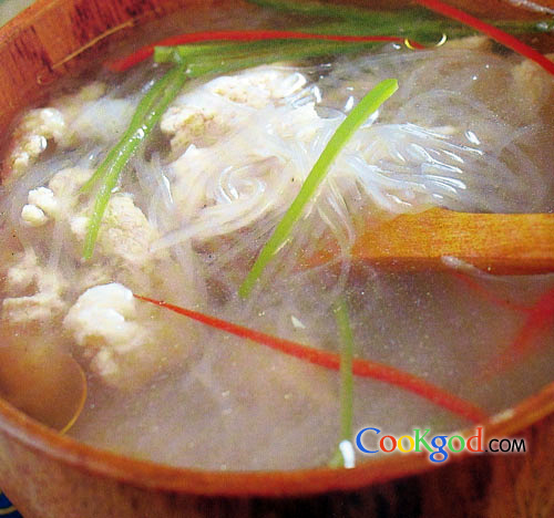 肉片粉丝汤的做法