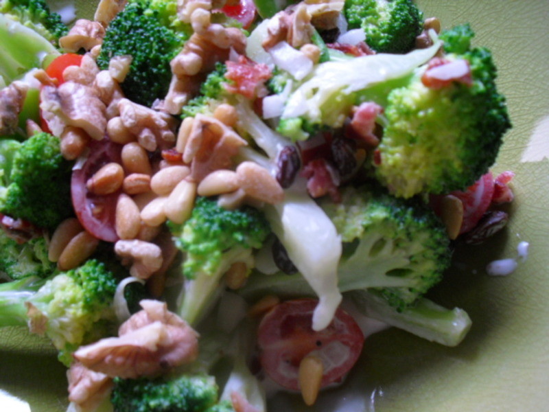 花椰菜松子沙拉的做法