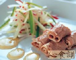 涮牛肉橙醋冻沙拉的做法