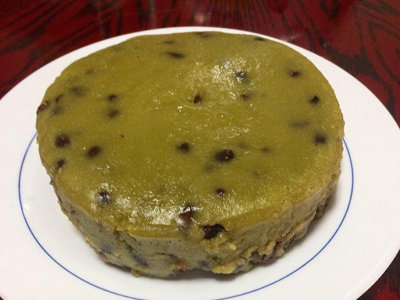 抹茶牛奶红豆年糕的做法