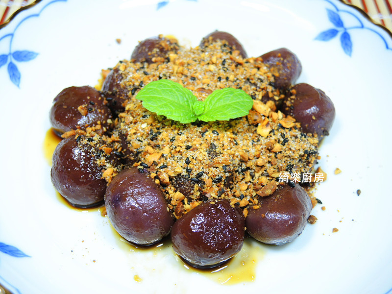 紫薯花生糖的做法