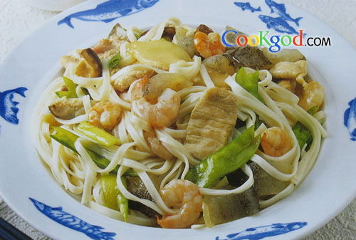 三鲜炒面的做法