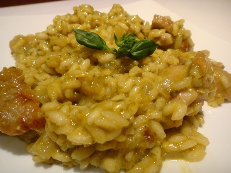 义式青酱鸡肉炖饭的做法