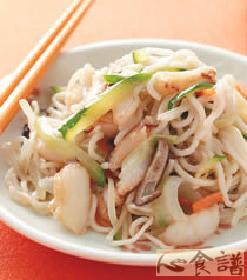 蟹肉炒面的做法