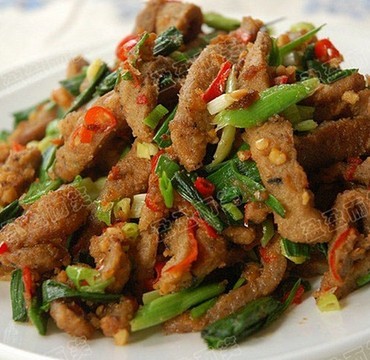 辣炒霉豆渣的做法