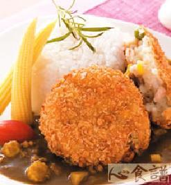 可乐饼咖哩饭的做法