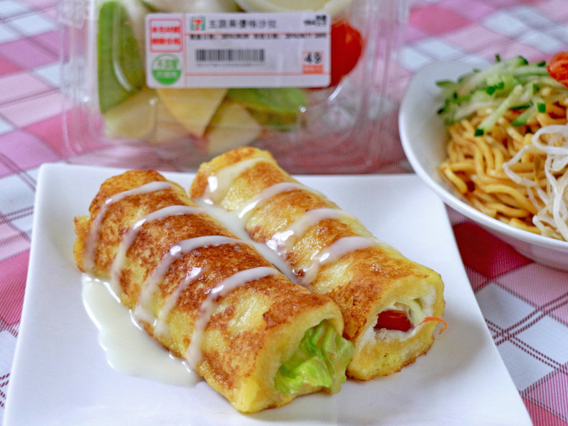 水果优格法式吐司卷_7-11水果优格沙拉的做法