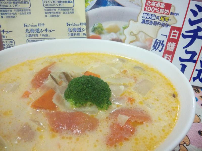 蕃茄蔬菜白酱浓汤的做法