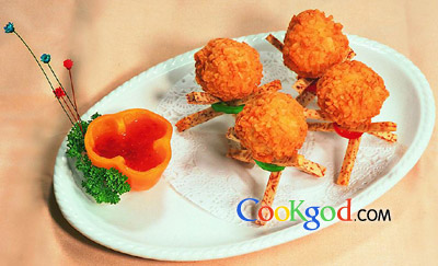 爆浆花姿丸的做法