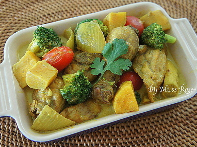 椰香咖哩鸡的做法