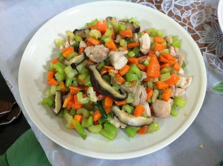 家常炒之鸡肉时蔬的做法
