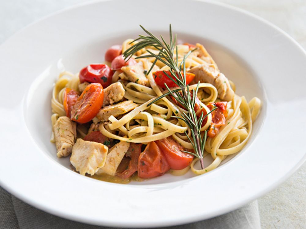 鸡肉香蒜意大利面的做法