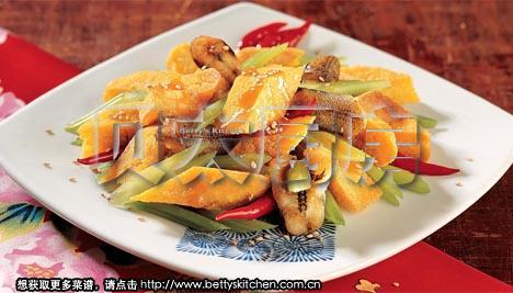 咸鱼炒饼的做法