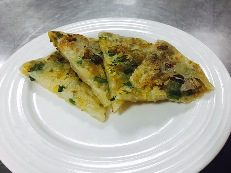 香葱甘藷饼的做法