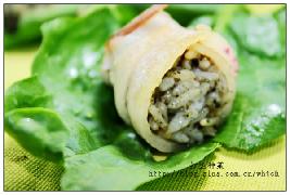 五花肉黑芝麻饭团的做法