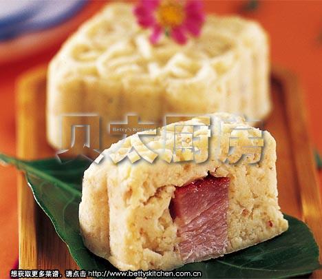 莲子叉烧小饼的做法