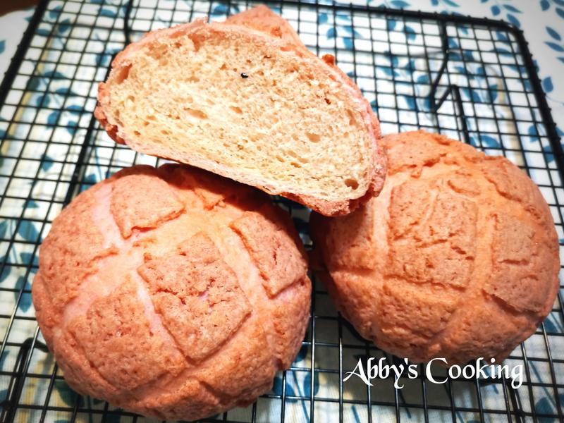 汤种红曲火龙果菠萝面包的做法