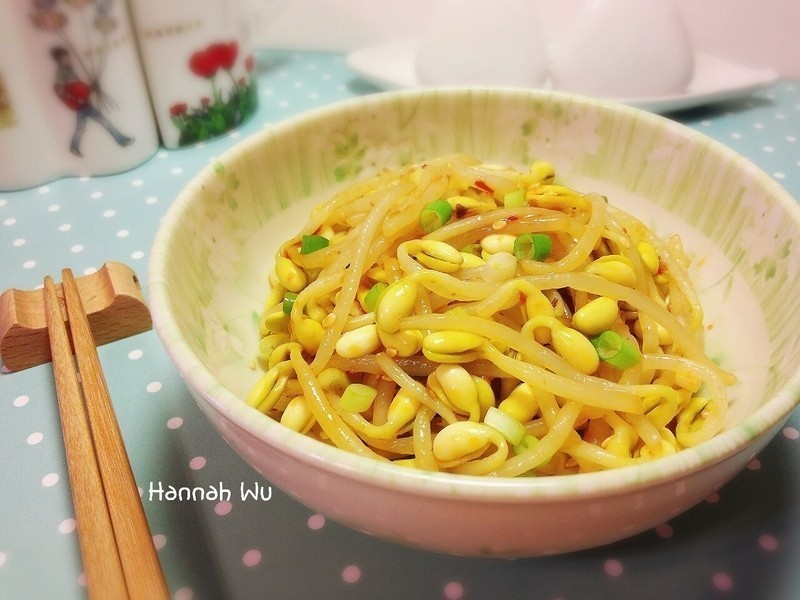 辣拌黄豆芽的做法