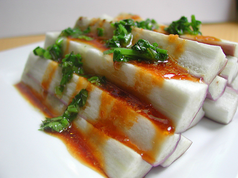 纯素主义~凉拌茄子的做法