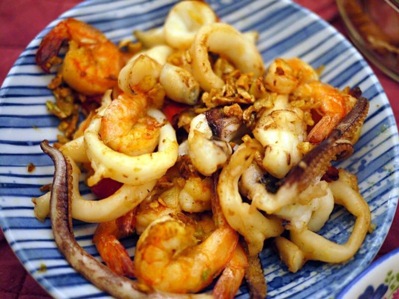 铁板烧风炒海鲜的做法