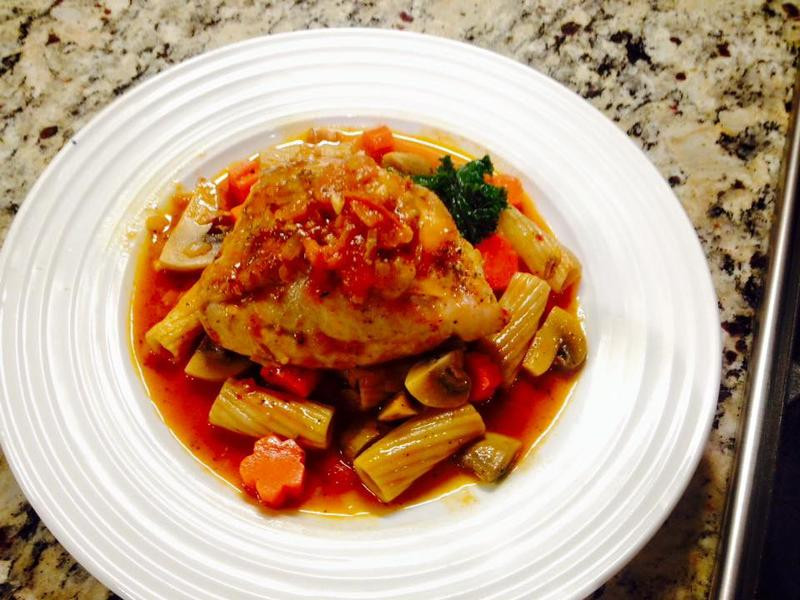 蕃茄蘑菇炖鸡的做法