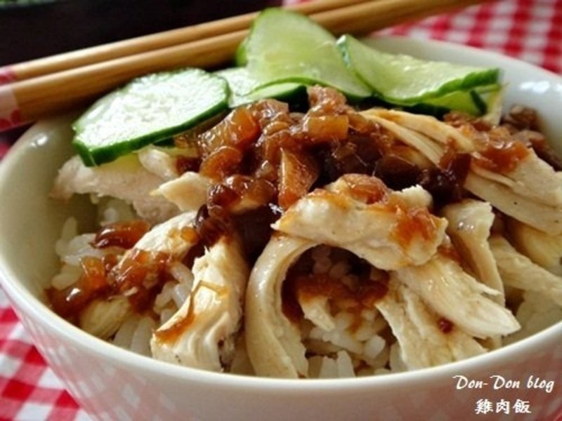 简易版鸡肉饭(附糖醋小黄瓜)的做法