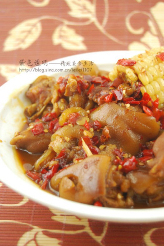 乳香剁椒猪蹄的做法