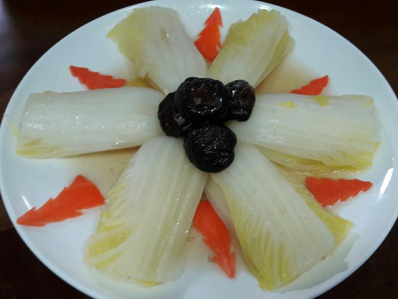 香菇白菜胆的做法