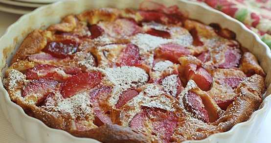 plum custard cake的做法