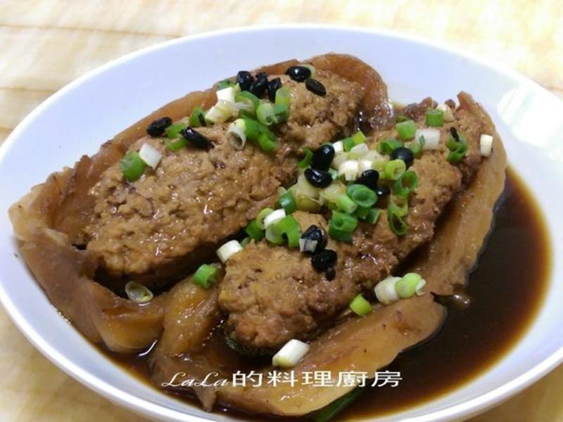 豆豉闷苦瓜镶肉的做法