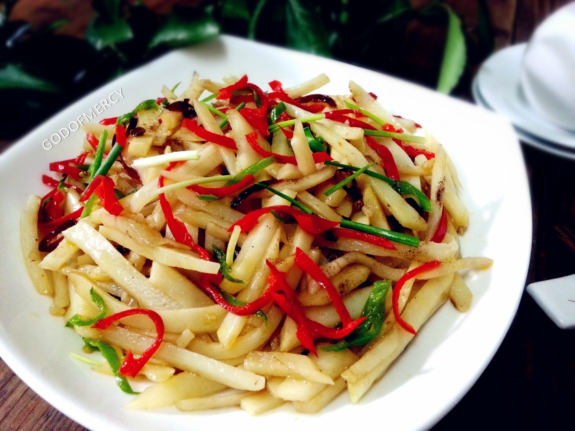 土豆君的爱情日志=初恋土豆=香辣土豆丝的做法