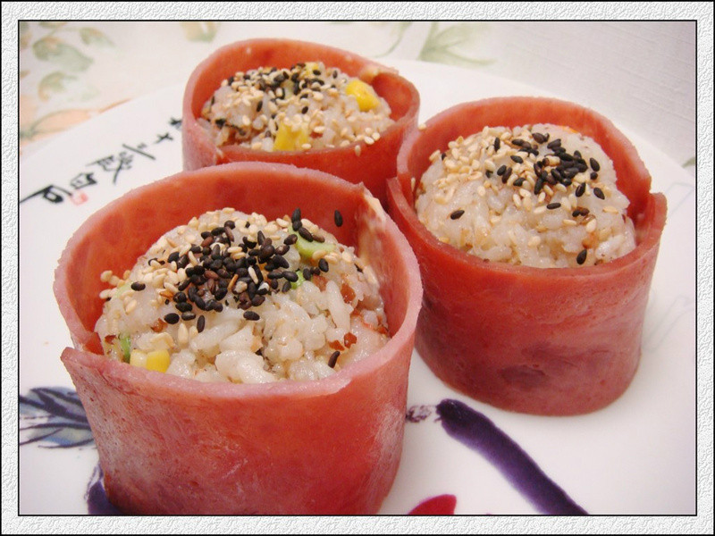 一桂冠虾仁炒饭御饭团的做法