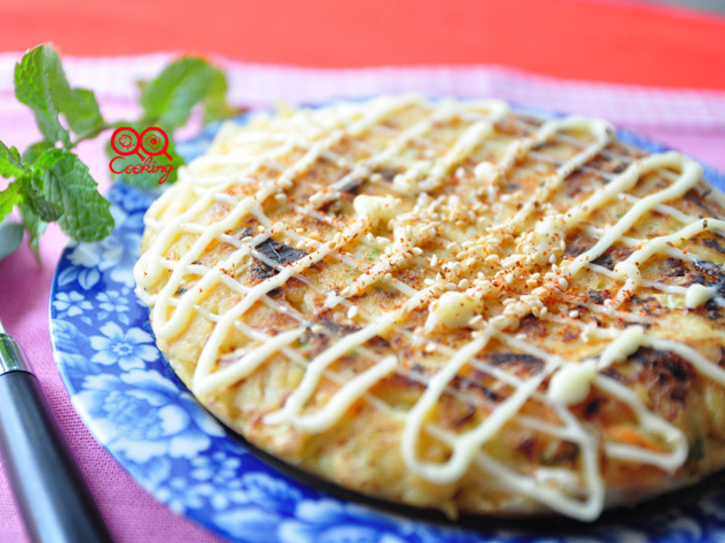 培根高丽菜煎饼的做法