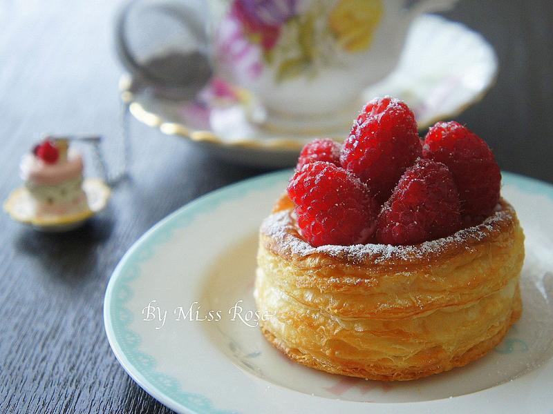 覆盆子千层酥皮塔的做法