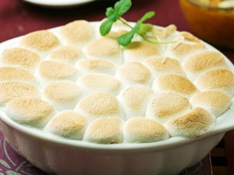 甜薯棉花糖派的做法