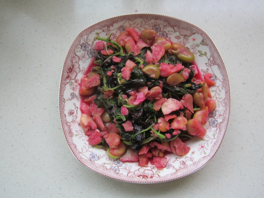 蚕豆米蔊菜的做法