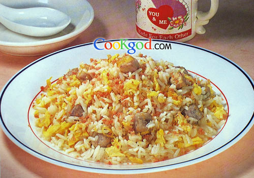 椰浆香芋炒饭的做法