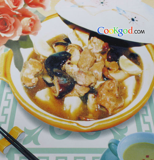 双冬羊肉煲的做法