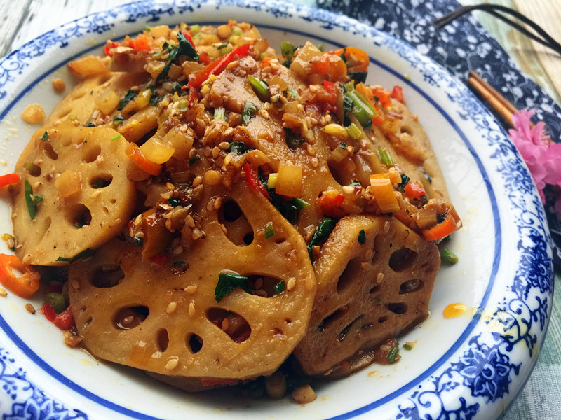 香煎藕片的做法