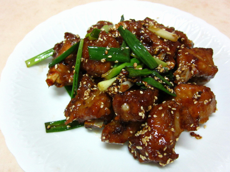 桂花嫩子排的做法