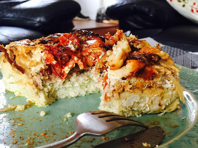 高纤豆渣鸡肉派的做法