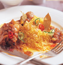 咖哩鸡腿饭的做法