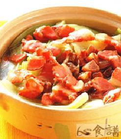 腊肉芥菜煲的做法