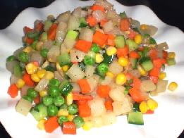 五彩山药的做法