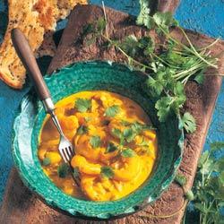 椰奶香料煨虾仁的做法