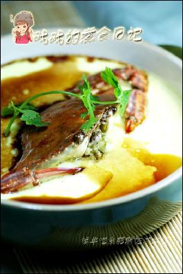 蟹蒸蛋羹的做法