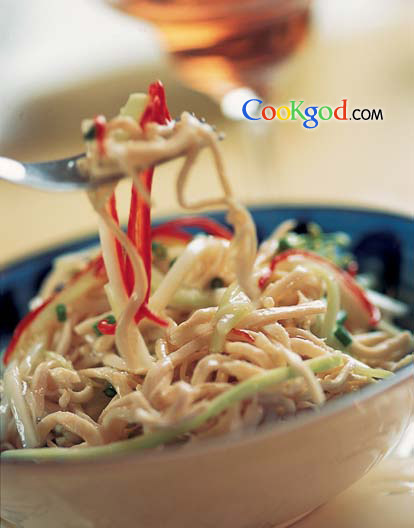 笋瓜炒鸡丝的做法