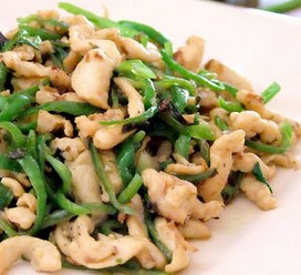 青椒鸡肉丝的做法