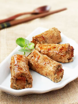 香芋牛肉卷~牛肉可以卷起来吃哦。。的做法