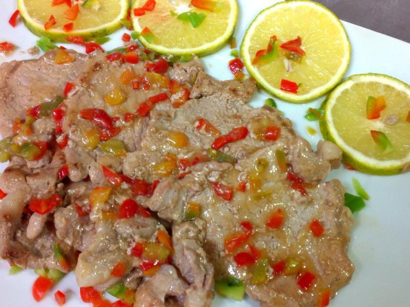 橙香煎猪排的做法